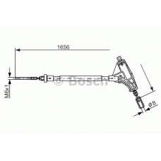 1 987 477 871 BOSCH Трос, стояночная тормозная система