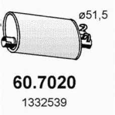 60.7020 ASSO Глушитель выхлопных газов конечный