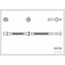 19030488 CORTECO Тормозной шланг