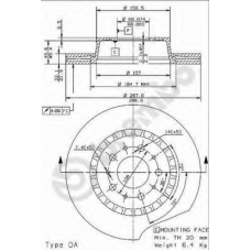 BS 7942 BRECO Тормозной диск