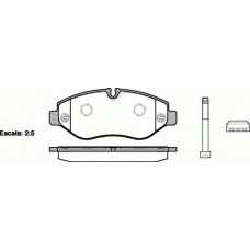 1245.10 REMSA Комплект тормозных колодок, дисковый тормоз