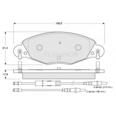 FB210855 FLENNOR Комплект тормозных колодок, дисковый тормоз