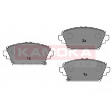 1016372 KAMOKA Комплект тормозных колодок, дисковый тормоз