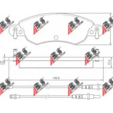 37278 OE ABS Комплект тормозных колодок, дисковый тормоз