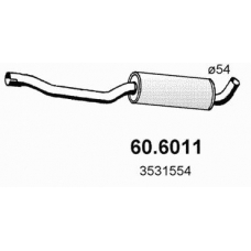 60.6011 ASSO Средний глушитель выхлопных газов