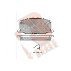 RB1004 R BRAKE Комплект тормозных колодок, дисковый тормоз
