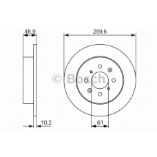 0 986 479 928 BOSCH Тормозной диск