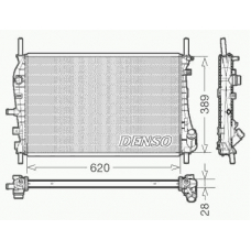 DRM10073 DENSO Радиатор, охлаждение двигателя