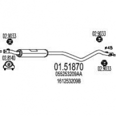 01.51870 MTS Средний глушитель выхлопных газов