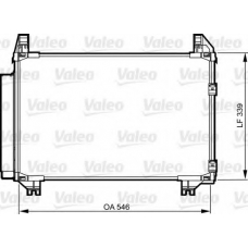 814223 VALEO Конденсатор, кондиционер