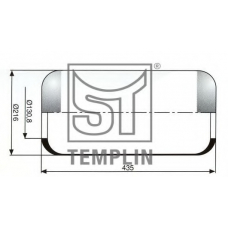 04.060.6006.550 TEMPLIN Кожух пневматической рессоры