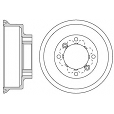 VBD628 MOTAQUIP Тормозной барабан