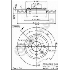 BS 7924 BRECO Тормозной диск