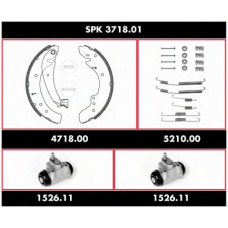 SPK 3718.01 WOKING Комплект тормозов, барабанный тормозной механизм