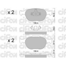 822-533-0 CIFAM Комплект тормозных колодок, дисковый тормоз