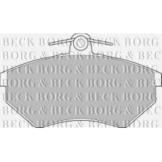 BBP1427 BORG & BECK Комплект тормозных колодок, дисковый тормоз