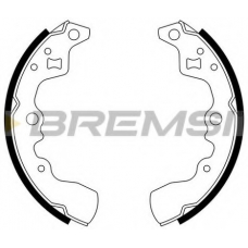 GF0901 BREMSI Комплект тормозных колодок