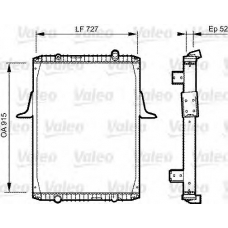 732335 VALEO Радиатор, охлаждение двигателя