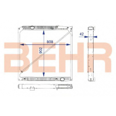 2203890 BEHR Радиатор охлаждения