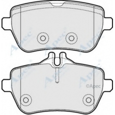 PAD1908 APEC Комплект тормозных колодок, дисковый тормоз