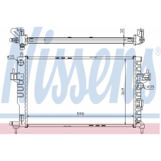 63009A NISSENS Радиатор, охлаждение двигателя