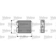 812147 VALEO Теплообменник, отопление салона