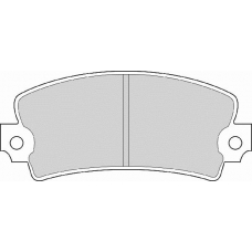 FD6163A NECTO Комплект тормозных колодок, дисковый тормоз