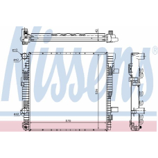 62629 NISSENS Радиатор, охлаждение двигателя