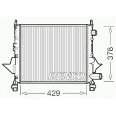 DRM23082 DENSO Радиатор, охлаждение двигателя