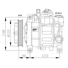 32105G NRF Компрессор, кондиционер