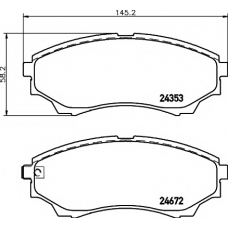 8DB 355 012-381 HELLA PAGID Комплект тормозных колодок, дисковый тормоз