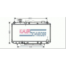 3201141 KUHLER SCHNEIDER Радиатор, охлаждение двигател