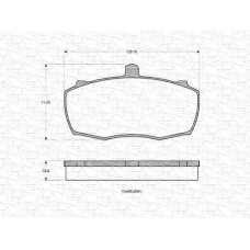 363702160902 MAGNETI MARELLI Комплект тормозных колодок, дисковый тормоз