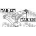 TAB-127 FEBEST Подвеска, рычаг независимой подвески колеса