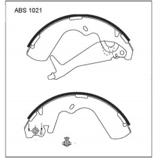 ABS1021 Allied Nippon Колодки барабанные