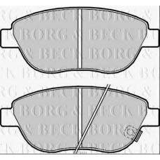 BBP2404 BORG & BECK Комплект тормозных колодок, дисковый тормоз