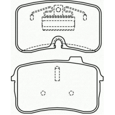 T1128 PAGID Комплект тормозных колодок, дисковый тормоз