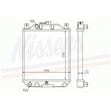 64183 NISSENS Радиатор, охлаждение двигателя