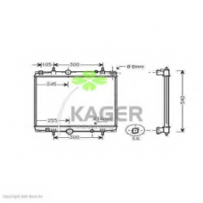 31-1576 KAGER Радиатор, охлаждение двигателя