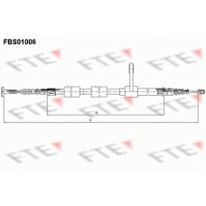 FBS01006 FTE Трос, стояночная тормозная система