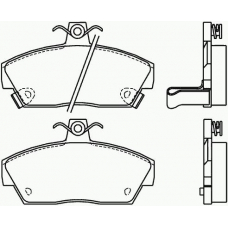 P 28 019 BREMBO Комплект тормозных колодок, дисковый тормоз