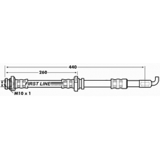 FBH7081 FIRST LINE Тормозной шланг