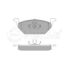 025 231 3019 MEYLE Комплект тормозных колодок, дисковый тормоз
