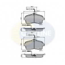 CBP11250 COMLINE Комплект тормозных колодок, дисковый тормоз