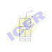180244 ICER Комплект тормозных колодок, дисковый тормоз
