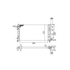 350213195003 MAGNETI MARELLI Радиатор, охлаждение двигателя