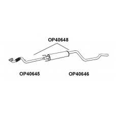 OP40645 VENEPORTE Труба выхлопного газа