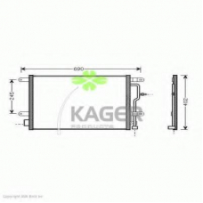 94-5013 KAGER Конденсатор, кондиционер