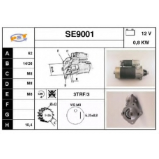 SE9001 SNRA Стартер