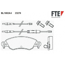 BL1802A4 FTE Комплект тормозных колодок, дисковый тормоз